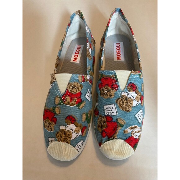 Christmas Bear Canvas shoes by Moequi Size 8 Brand New slip on size 8 sh… - Picture 12 of 12
